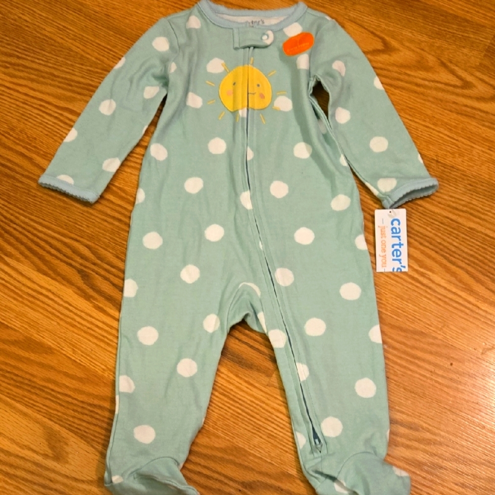Polka Dot Sunshine Footie Pajama